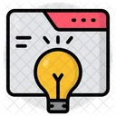 Online Idea Innovation Bright Idea Icon