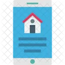 Online Immobilien Mobil Immobilien App Symbol