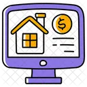 Online Immobilien Haus Immobilien Symbol