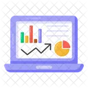 Online Analytics Online Statistics Online Infographic Icon