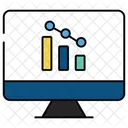 Online Infographic Online Statistics Online Data Icon