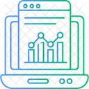 Online Statistics Data Analytics Online Data Icon