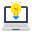 Online Innovation Online Bulb Online Light Icon