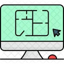Online Interior Design Network Computer Icon