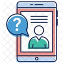 Online Interview Online Survey Telephonic Interview Icon