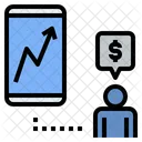 Online Investing Stock Fund Icon