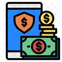 Money Smartphone Shield Icon