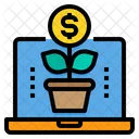 Online Investment Growth  Icon