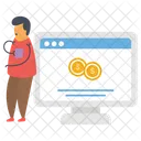 Online Investment  Icon