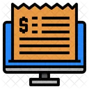 Computer Bill Invoice Icon