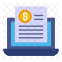 Online Invoice Online Finance Report Invoice Icon