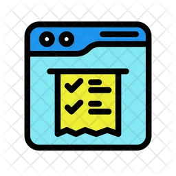 Online Invoice  Icon