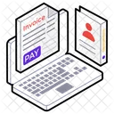 Online Invoice Pay Invoice Online Payment Gateway Icon