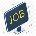 Online Job Internet Job Digital Job Icon