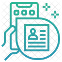 Online Job Application Job Profile Icône