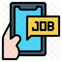 Online Job Find Smartphone Mobile Icon