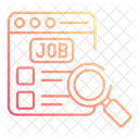 Online job finding  Icon