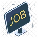Online Job Internet Job Digital Job Icône