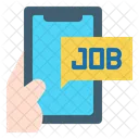 Online Jobsuche Smartphone Handy Symbol