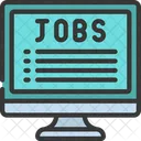 Online Stellensuche Online Job Board Symbol