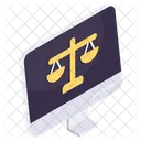 Online Justice Equity Fairness Icon