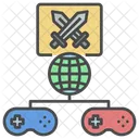Online-Kampf  Symbol