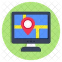 Online Karte Online Navigation Online GPS Symbol