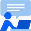 Onlinekommunikation  Symbol