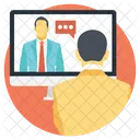 Live Chat Video Symbol