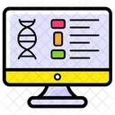 Online Krankenbericht Biologie Gentest Symbol