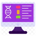 Online Krankenbericht Biologie Gentest Symbol