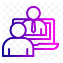 Online Kunde Hilfe Symbol