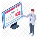 Online Vorlesung Video Training Online Kurs Symbol