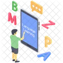 Online Language Learning Online Language Class Virtual Education Icon