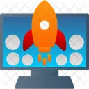 Online Launch Online Startup Web Startup Icon