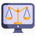 Online Law  Symbol