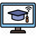 Online Learning Application Graduation Icon