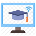 Online Learning Application Graduation Icon