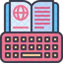 Online Learning Course Ebook Icon