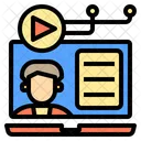 Online Learnning Digital Learning Icon