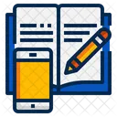 Online Learning Education Smartphone Icon