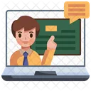 Online Learning E Learning Online Lesson Icon
