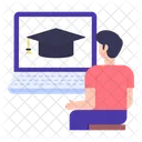 Online Learning  Icon