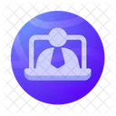 Student Online Learning Online Education Icon