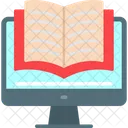 Online Learning Book Online Education Icon