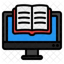 Online Learning Digital Library E Learning Icon