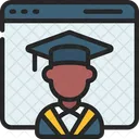 Online Learning Online Education Icon