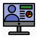 Teacher Online Computer Icon