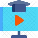 Online Learning Course Video Icon