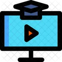 Online Learning Course Video Icon